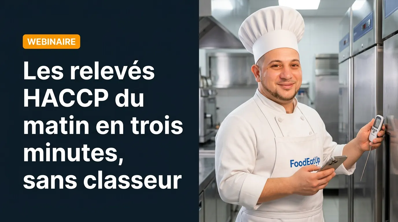 Webinaire : Les relevés HACCP du matin en trois minutes, sans classeur