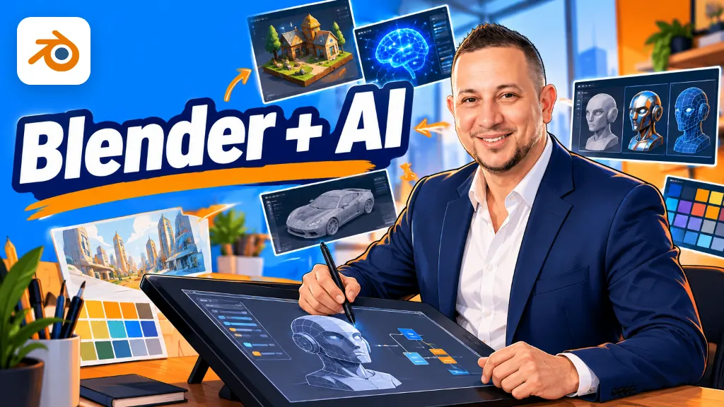 Couverture de la formation Blender + AI